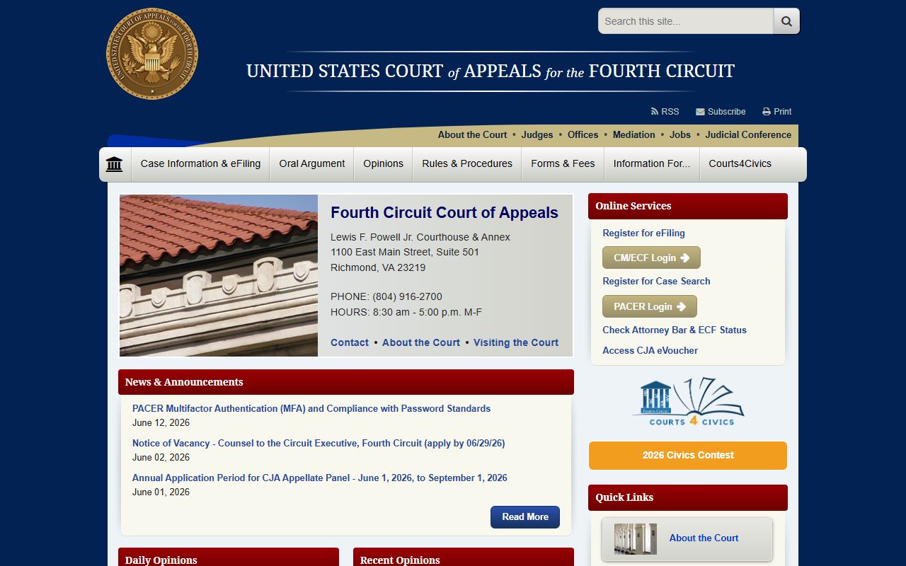 Buncombe County Clerk of Superior Court records and Fourth Circuit contrast