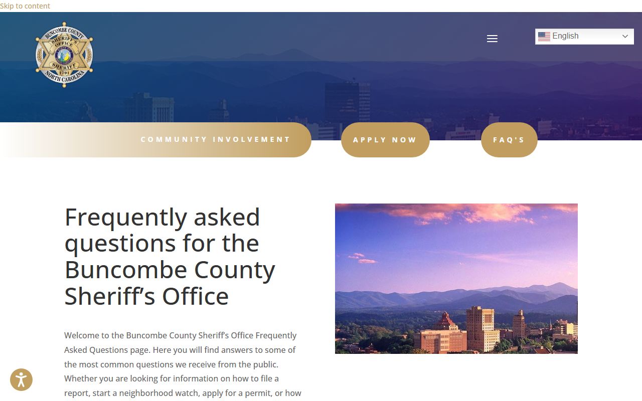 Buncombe County arrest records and court charges sheriff FAQ warrant source