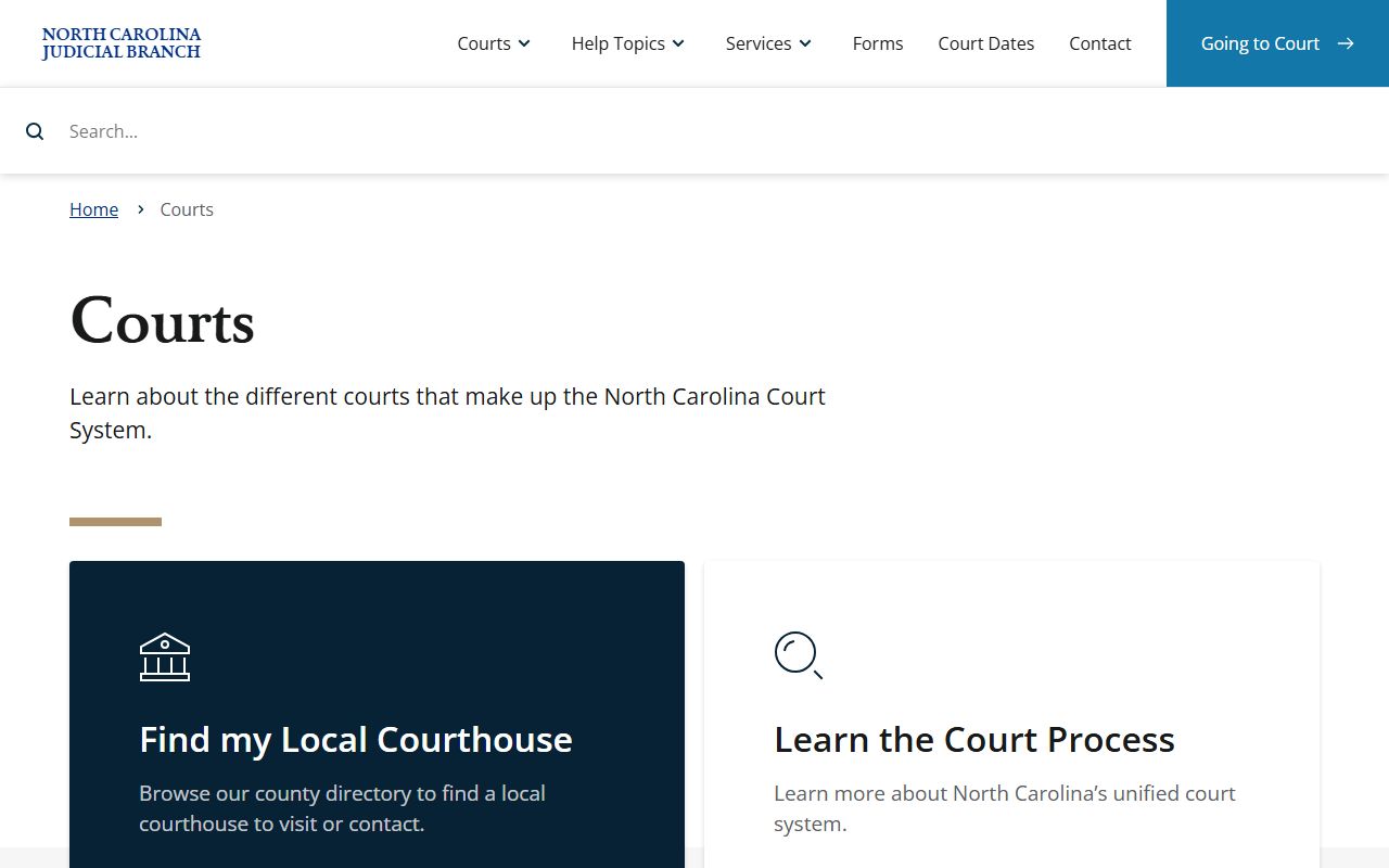 Buncombe County court dockets North Carolina court hierarchy