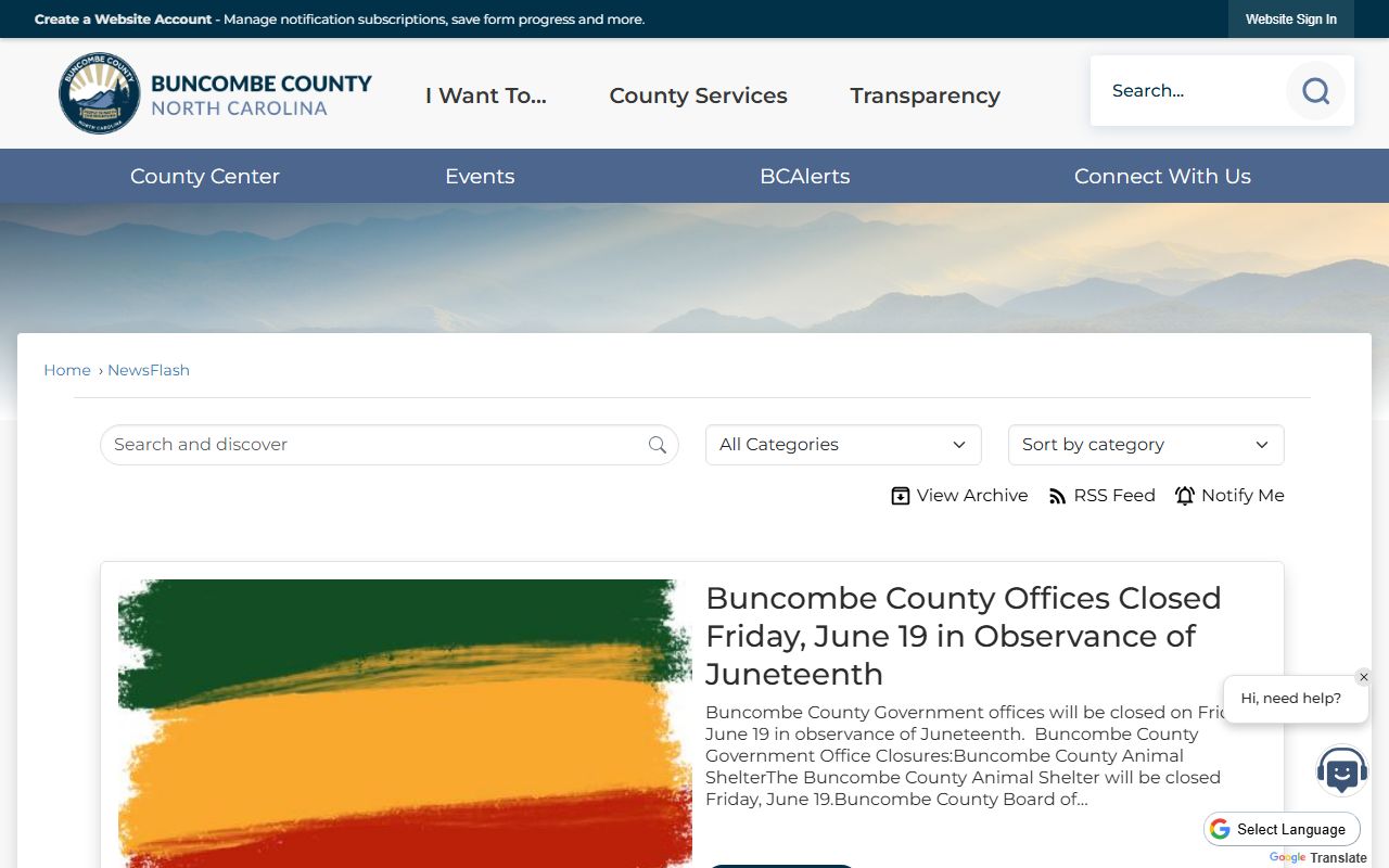 Buncombe County court dockets county official news feed
