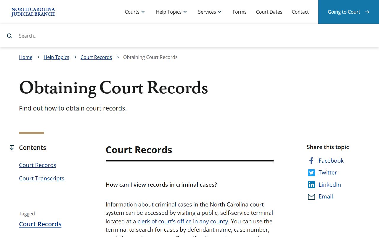 Buncombe County court records obtaining court records help topic