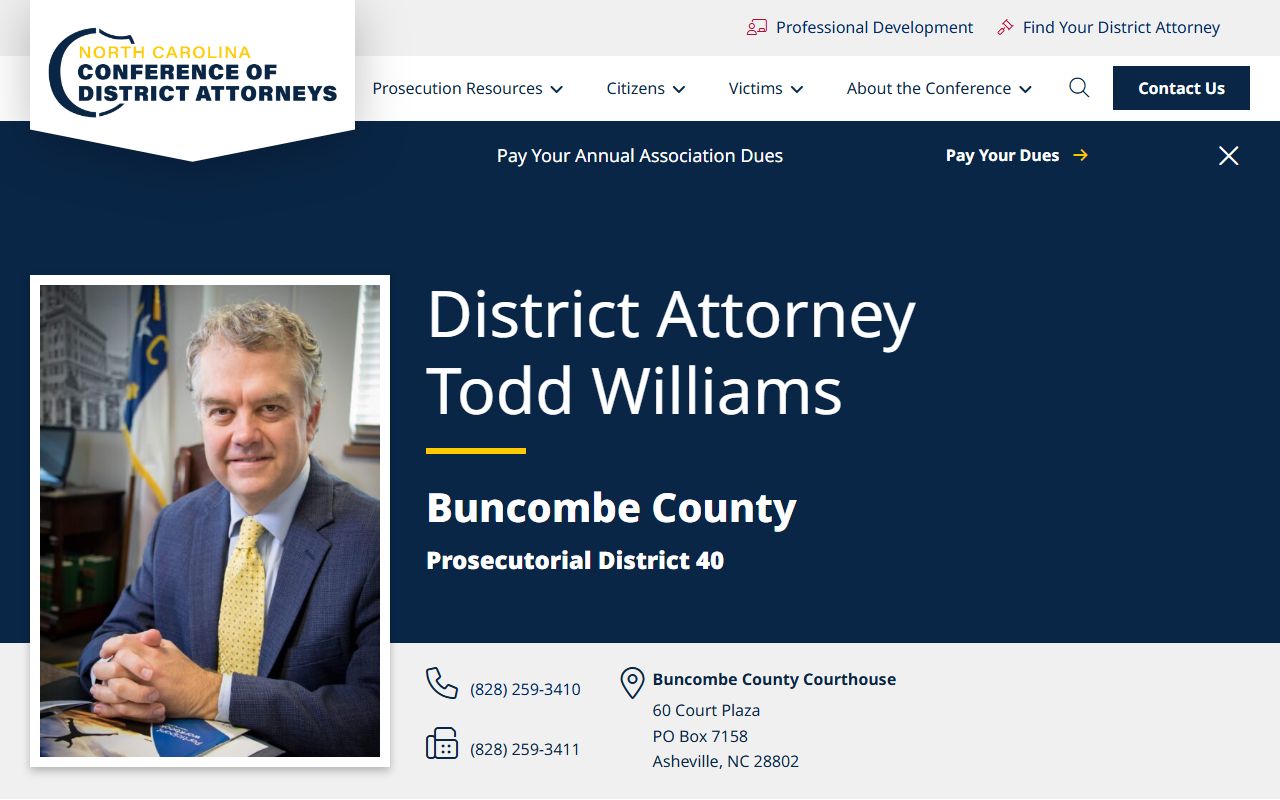 Buncombe County criminal court records Prosecutorial District 40 source