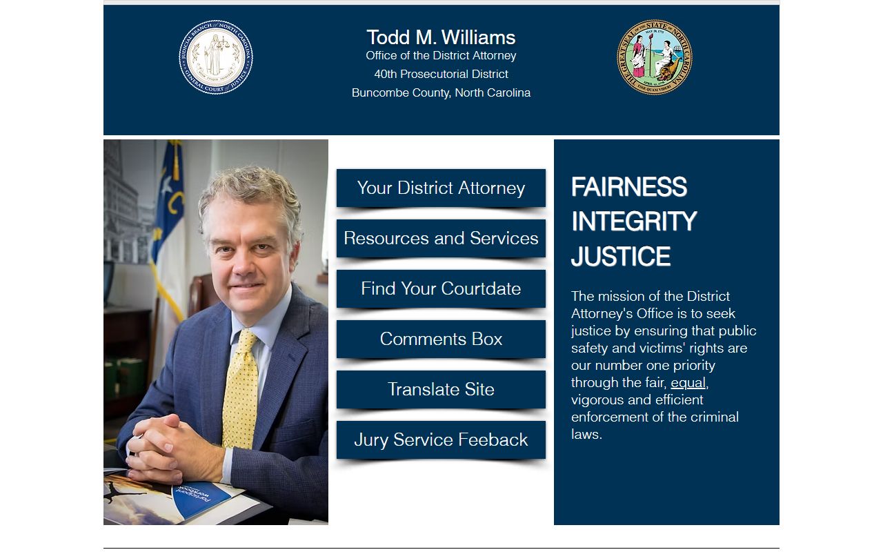 Buncombe County criminal court records District Attorney website