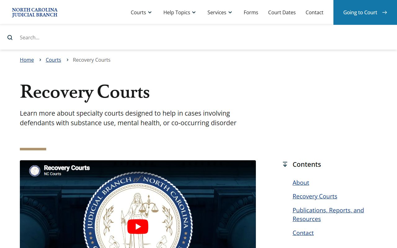 Buncombe County Superior Court North Carolina recovery courts