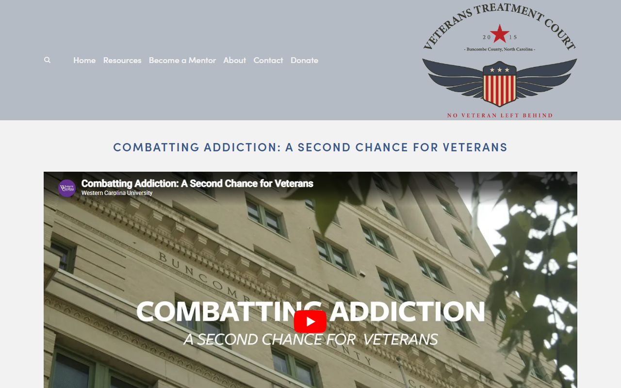 Buncombe County Superior Court veterans treatment court