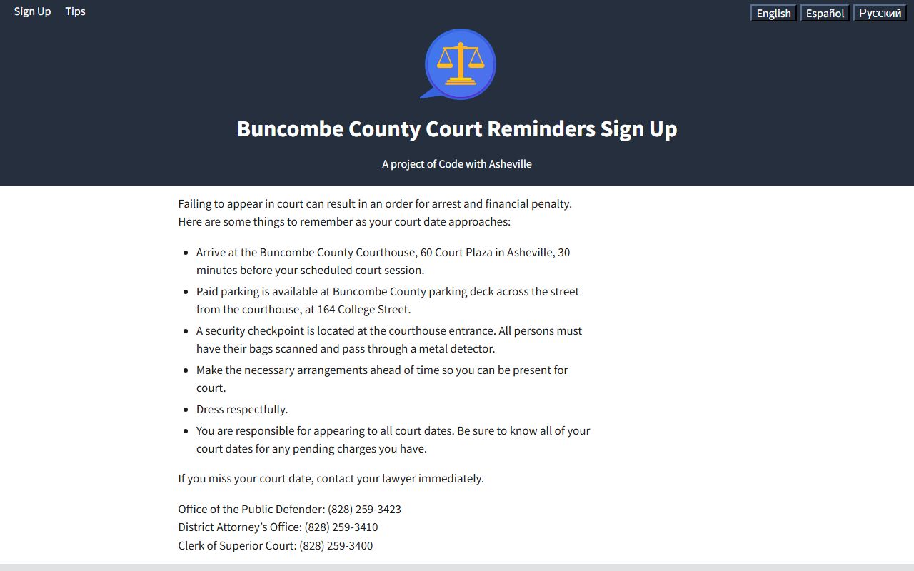 Buncombe County court records reminder and visit tips