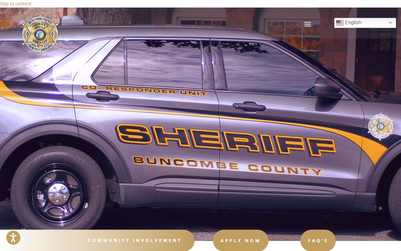 Buncombe County warrant search sheriff homepage